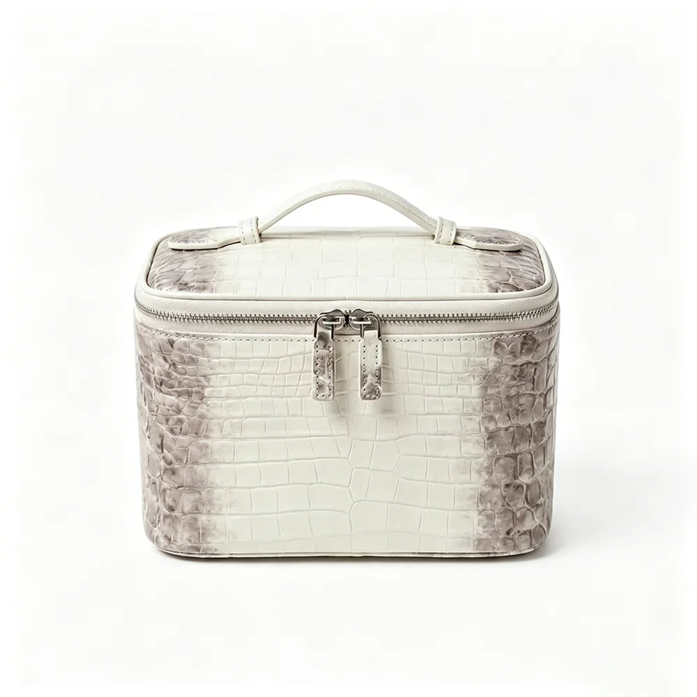 Himalaya croc-embossed vanity case
